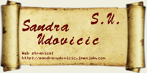 Sandra Udovičić vizit kartica